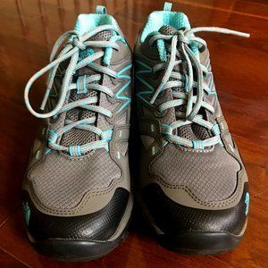 NEW! The North Face Lace-up Hiking Shoes 9M Grey & Turquoise